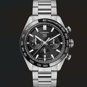 Tag Heuer CBN2A1B Carrera HEUER 02 Chronograph Automatic SS Black Ceramic